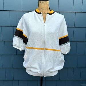 🖤🤍💛Catalina large French Terry jacket shirt sleeve vintage